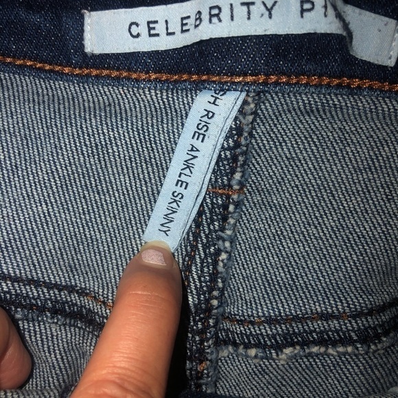 Celebrity Pink High-Rise Distressed Ankle Skinny Jeans - Picture 9 of 10